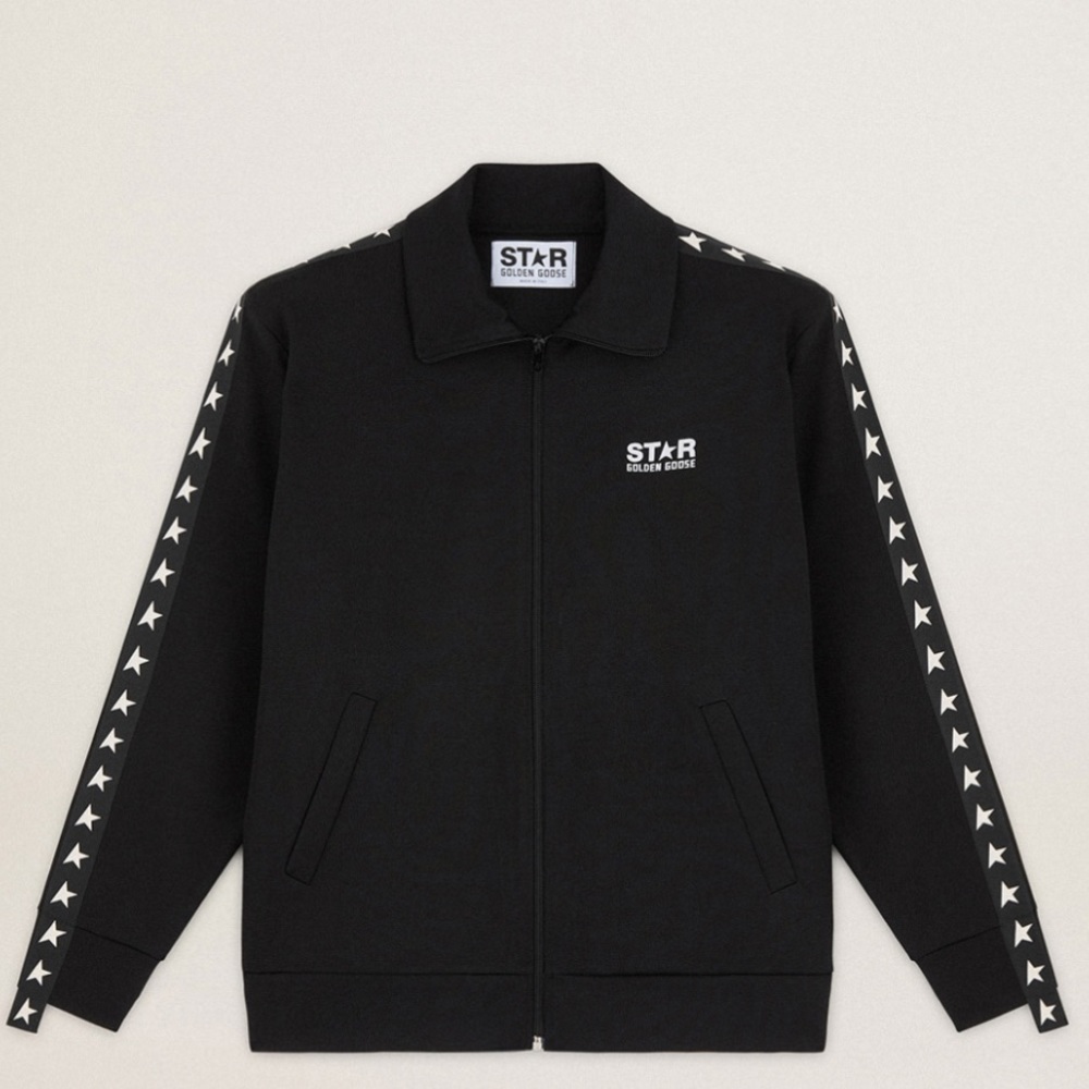 Golden Goose zipped sweatshirt/track jacket, size Small